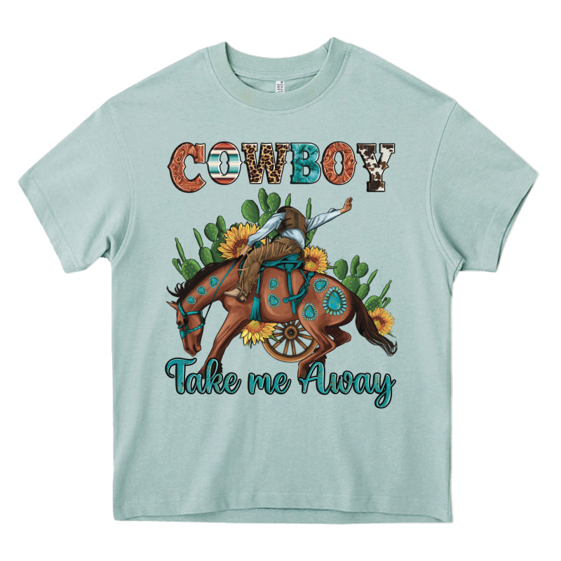 Cowboy Take Me Away Rodeo Heavy Core Tee by Artiststas | Teevron