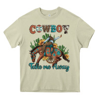 Mossy cowboy take me away rodeo Heavy Core Tee - Artiststas