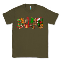 Army Green Personalized Christmas Themed Classic Tee - NancyCooperArtShop