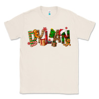 Natural Personalized Christmas Themed Classic Tee - NancyCooperArtShop