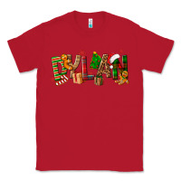 Red Personalized Christmas Themed Classic Tee - NancyCooperArtShop