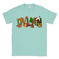 Seafoam Personalized Christmas Themed Classic Tee - NancyCooperArtShop