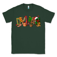 Sports Green Personalized Christmas Themed Classic Tee - NancyCooperArtShop