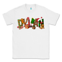 White Personalized Christmas Themed Classic Tee - NancyCooperArtShop