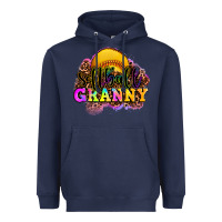 Navy softball granny Heavyweight Hoodie - OliviaCreatesArt