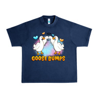 Navy goose bumps Urban Heavy Tee - JahusDesignShop