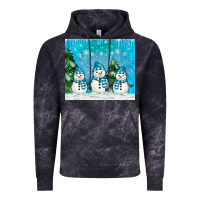 Cloud Black snowman Vintage Hoodie - MaliasSmallBusiness