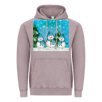 Vintage Zinc snowman Vintage Hoodie - MaliasSmallBusiness
