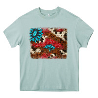 Arona gemstone cowhide background Heavy Core Tee - AdoDesignShop