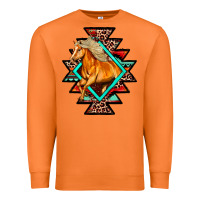 Carrot Aztec Symbol White Horse Premium Sweatshirt - FaDigitalArtStudio