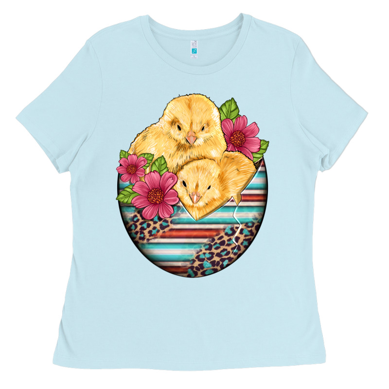 Hatched Egg Easter Chicks Ladies Tee by Artiststas | Teevron