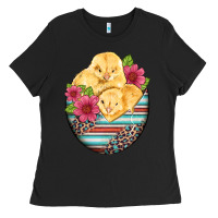 Black hatched egg easter chicks Ladies Tee - Artiststas