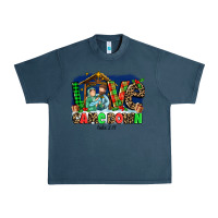 Midnight Navy Love Came  Down Luke 2 11 Urban Heavy Tee - MaliasSmallBusiness