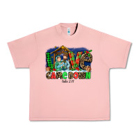 Salmon Love Came  Down Luke 2 11 Urban Heavy Tee - MaliasSmallBusiness
