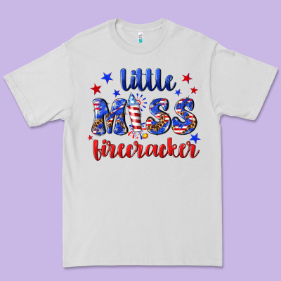 Little Miss Firecracker Premium Tee Designed By Nancycooperartshop