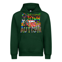 Forest Green Just a Girl Small Town Autism Urban Hoodie - CowhideDigitalArt