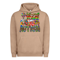 Pigment Burro Just a Girl Small Town Autism Urban Hoodie - CowhideDigitalArt