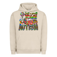 Pigment French Oak Just a Girl Small Town Autism Urban Hoodie - CowhideDigitalArt