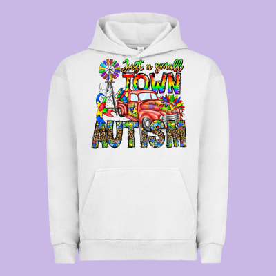 Just A Girl Small Town Autism Urban Hoodie Designed By Cowhidedigitalart