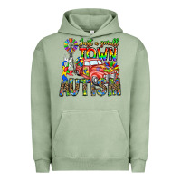 Pigment Oil Green Just a Girl Small Town Autism Urban Hoodie - CowhideDigitalArt