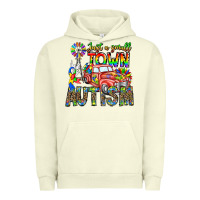 Pigment Pistachio Just a Girl Small Town Autism Urban Hoodie - CowhideDigitalArt