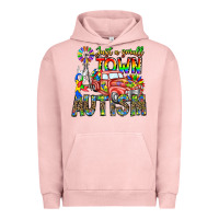 Pigment Salmon Just a Girl Small Town Autism Urban Hoodie - CowhideDigitalArt