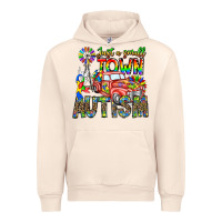 Sandshell Just a Girl Small Town Autism Urban Hoodie - CowhideDigitalArt