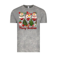Cloud Rock merry christmas wine and cocktails Vintage Tee - MaliasSmallBusiness