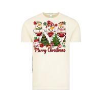 Vintage Arctic merry christmas wine and cocktails Vintage Tee - MaliasSmallBusiness