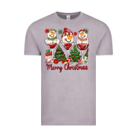 Vintage Zinc merry christmas wine and cocktails Vintage Tee - MaliasSmallBusiness
