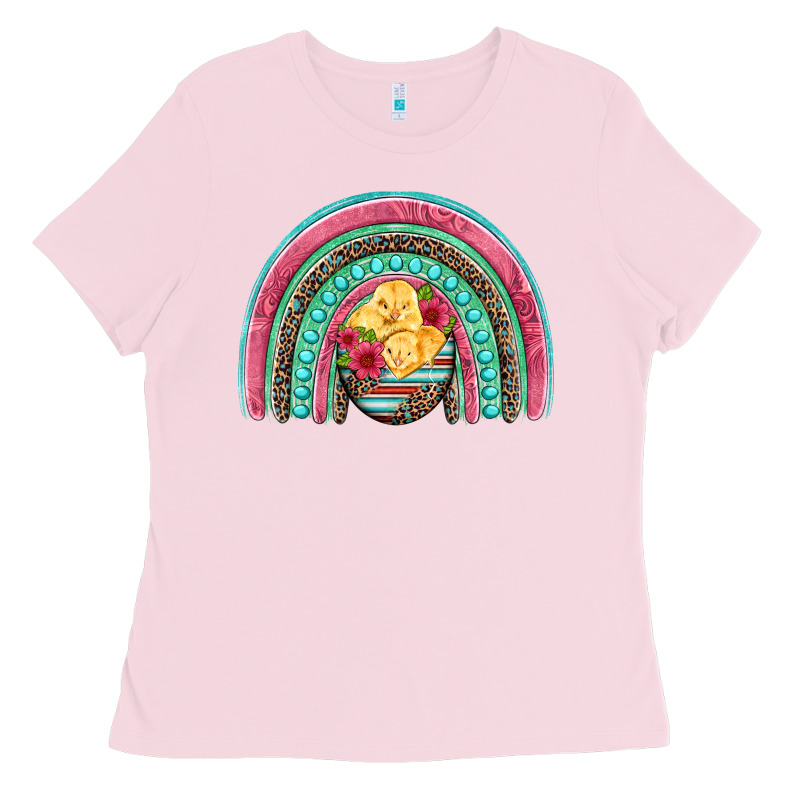 Hatched Egg Easter Chicks Rainbow Ladies Tee by Artiststas | Teevron