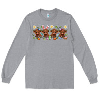 Heather Grey easter day baby heifers Long Sleeve Tee - Artiststas