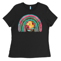 Black hatched egg easter chicks rainbow Ladies Tee - Artiststas