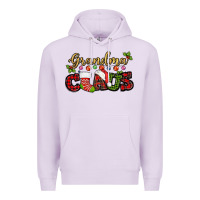 Lilac Grandma claus with christmas gift sock mother's Premium Hoodie - HowdyJamesFarm