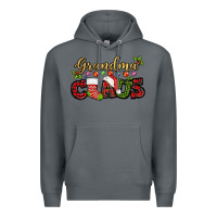 Rock Grandma claus with christmas gift sock mother's Premium Hoodie - HowdyJamesFarm