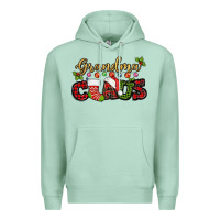 Seafoam Grandma claus with christmas gift sock mother's Premium Hoodie - HowdyJamesFarm
