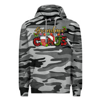 Slate Camo Grandma claus with christmas gift sock mother's Premium Hoodie - HowdyJamesFarm