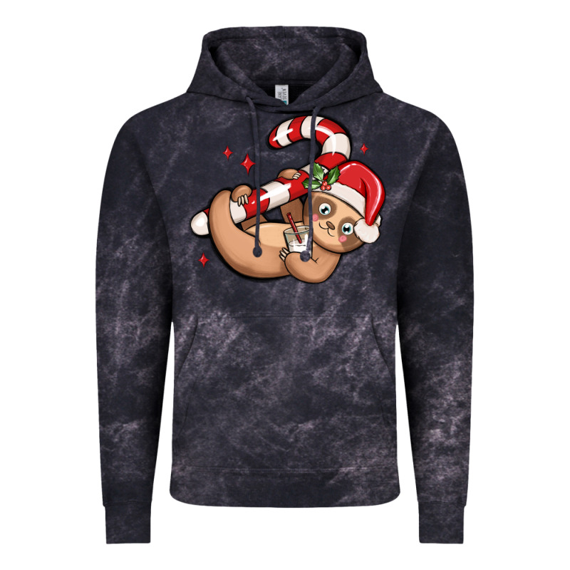 Cute Christmas Sloth Vintage Hoodie by MaliasSmallBusiness | Teevron
