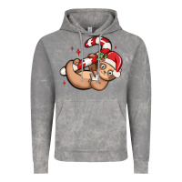 Cloud Rock cute christmas sloth Vintage Hoodie - MaliasSmallBusiness