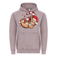 Vintage Zinc cute christmas sloth Vintage Hoodie - MaliasSmallBusiness