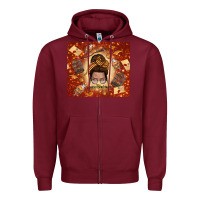 Burgundy wizard head mom Zipper Hoodie - TumblerDesignByShophia