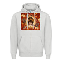 Dove Grey wizard head mom Zipper Hoodie - TumblerDesignByShophia