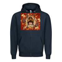 Navy wizard head mom Zipper Hoodie - TumblerDesignByShophia