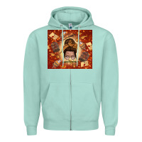 Seafoam wizard head mom Zipper Hoodie - TumblerDesignByShophia