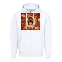 White wizard head mom Zipper Hoodie - TumblerDesignByShophia