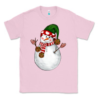 Bubblegum Pink Snowman Classic Tee - NancyCooperArtShop