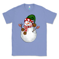 Colony Blue Snowman Classic Tee - NancyCooperArtShop