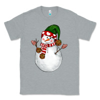Heather Grey Snowman Classic Tee - NancyCooperArtShop
