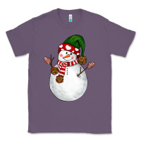 Lavender Snowman Classic Tee - NancyCooperArtShop