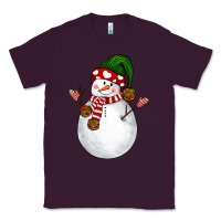 Plum Snowman Classic Tee - NancyCooperArtShop